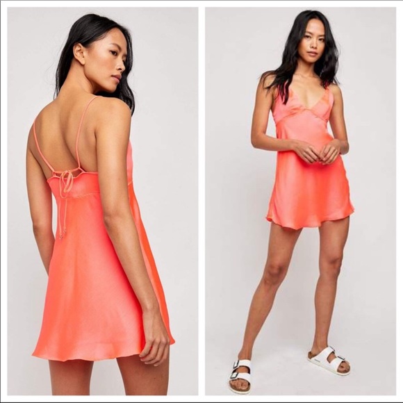 FREE PEOPLE BOHO MINI SUN DRESS V-NECK BOHEMIAN FESTIVAL SLIP A2C - Picture 11 of 16